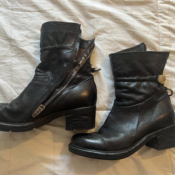 AS 98 Black Boots Size 39 - Picture 3 of 10